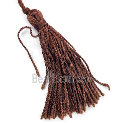 handmade tassel pendant with nylong wire