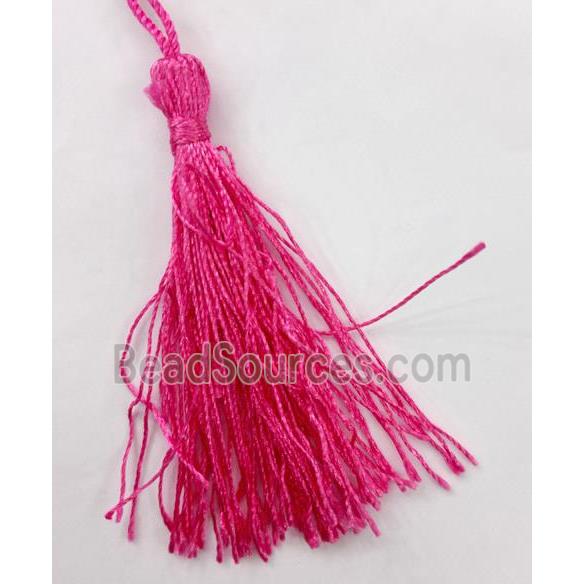 handmade tassel pendant with nylong wire