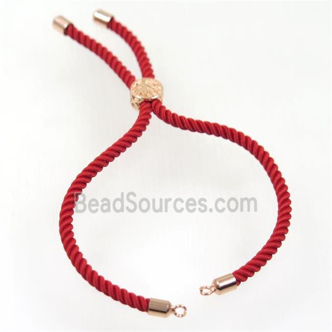 red nylon cord bracelet chain