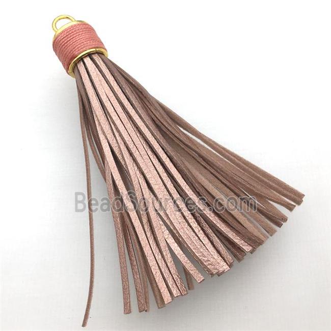 PU leather tassel pendant