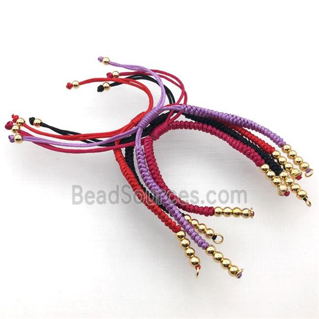 nylon wire bracelet chain, mixed color