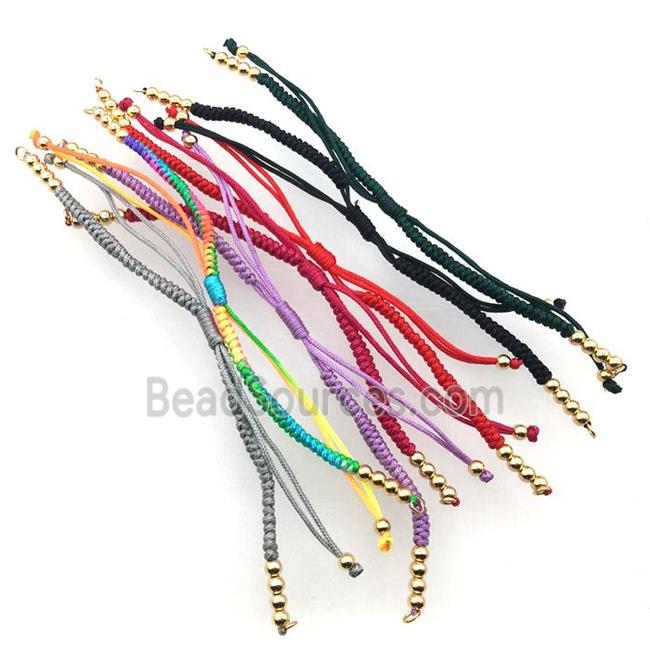 nylon wire bracelet chain, mixed color