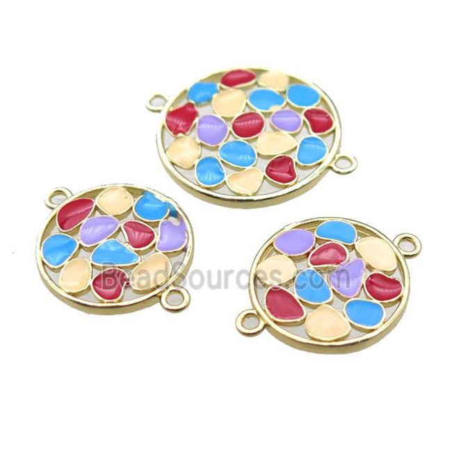 enameling copper circle connector, gold plated