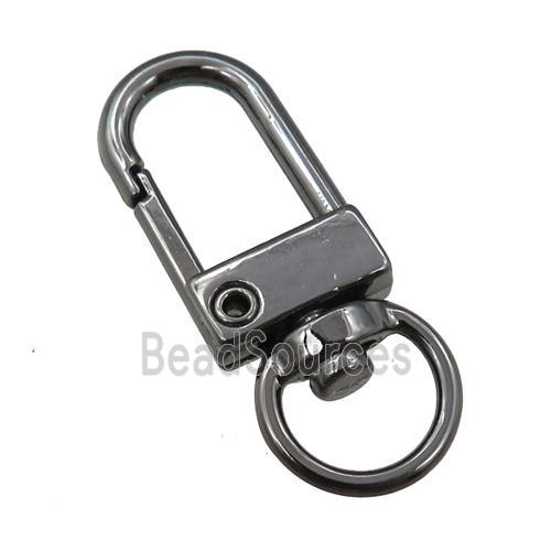 copper Carabiner Clasp, black plated