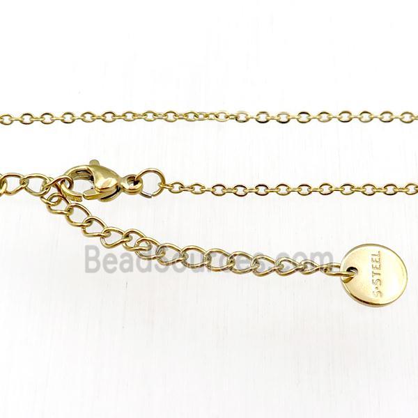 Stainless Steel Necklace Chain Gold Plated