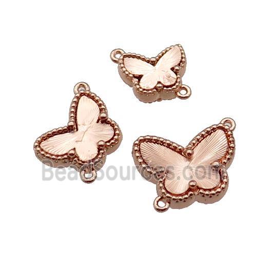 copper Butterfly connector, rose gold