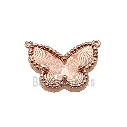 copper Butterfly pendant, rose gold