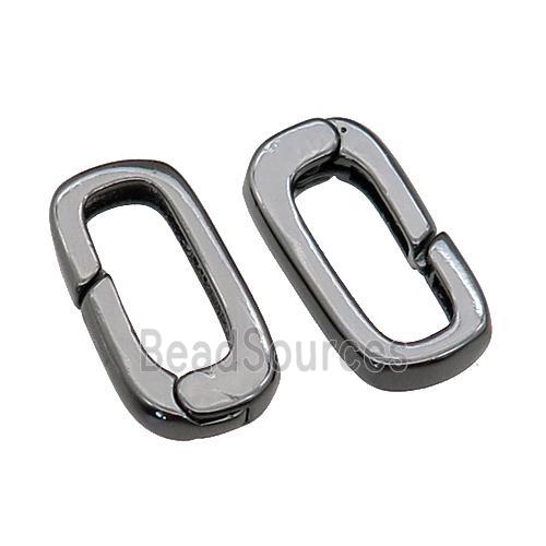 copper Carabiner Clasp, black plated