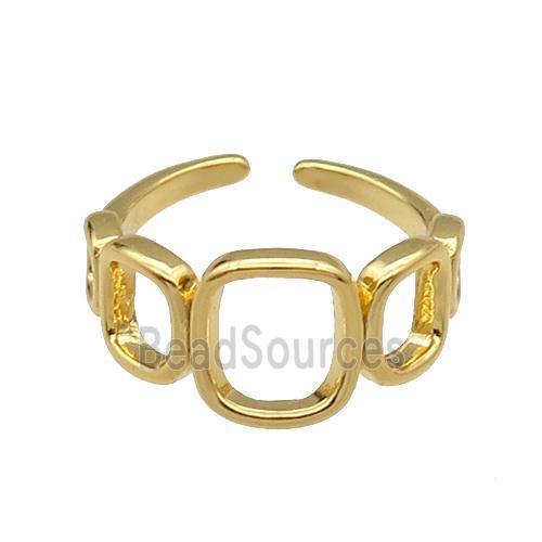 copper Ring gold plated