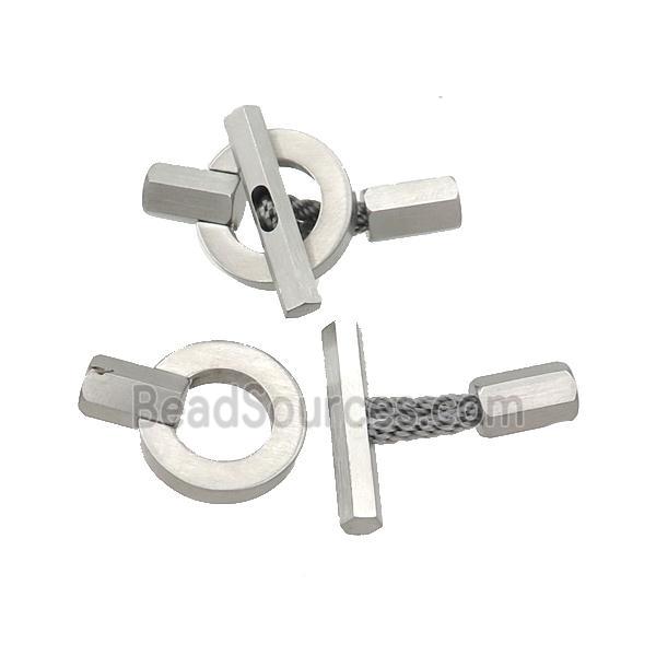 raw Stainless Steel CordEnd Clasp