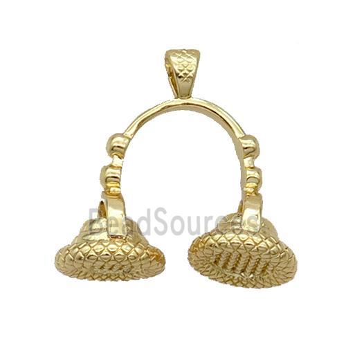 Copper ShowerHead Pendant Gold Plated