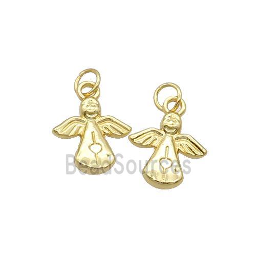 Alloy Angel Pendant 18K Gold Plated