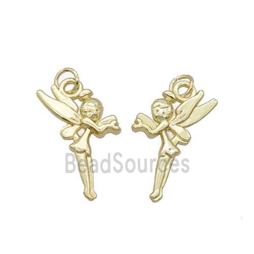 Alloy Fairy Pendant 18K Gold Plated