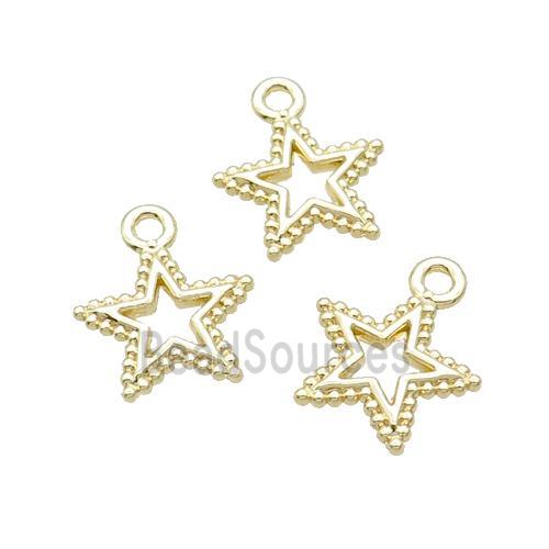 Alloy Star Pendant 18K Gold Plated