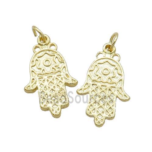 Alloy Hamsahand Pendant 18K Gold Plated