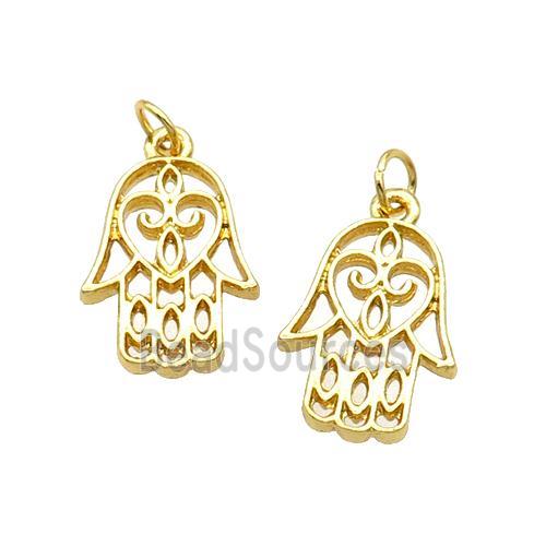 Alloy Hamsahand Pendant 18K Gold Plated