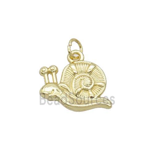 Alloy Snail Pendant 18K Gold Plated