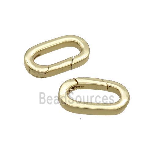 Copper Carabiner Clasp Gold Plated