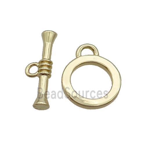 Copper Toggle Clasp Gold Plated