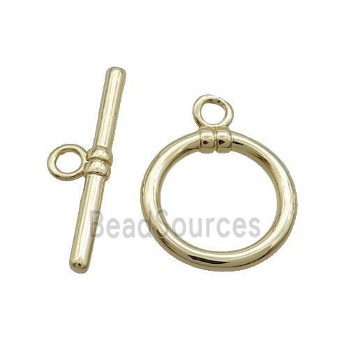 Copper Toggle Clasp Gold Plated