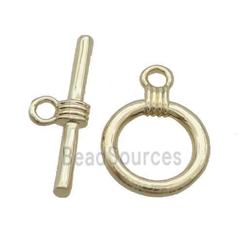 Copper Toggle Clasp Gold Plated