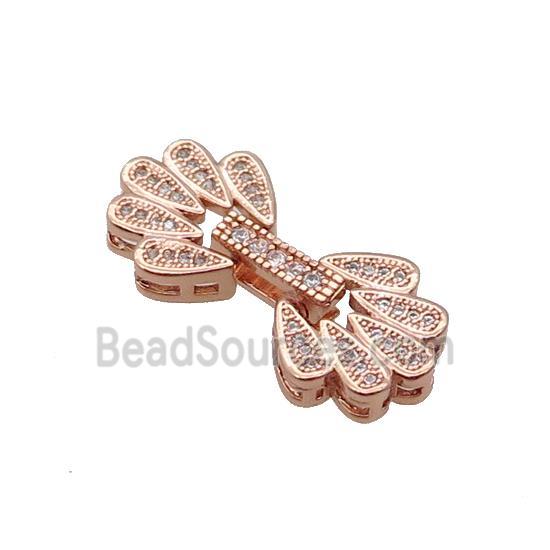 Copper Clasp Pave Zircon Rose Gold