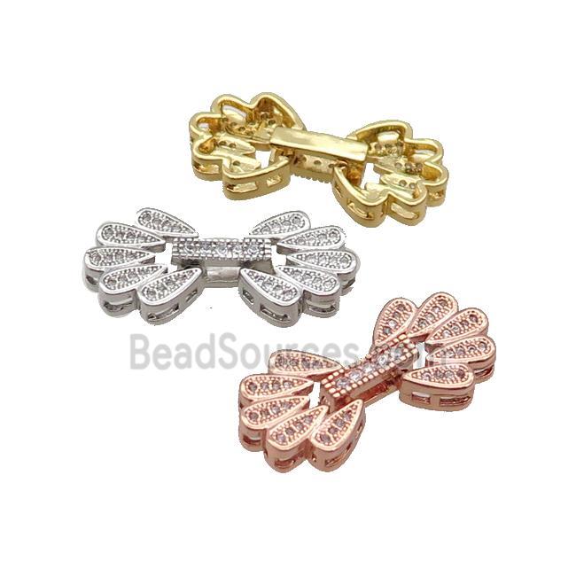 Copper Clasp Pave Zircon Mixed