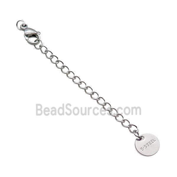 Raw Stainless Steel Necklace Extender