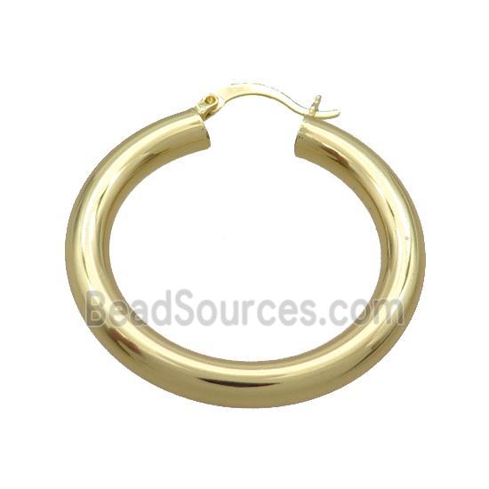 Copper Latchback Earring Gold Plated