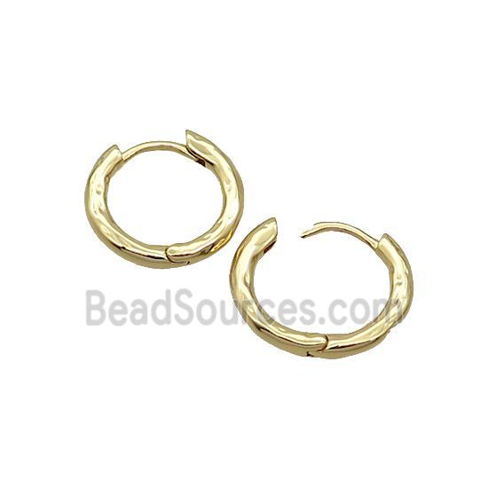 Copper Hoop Earring 18K Gold