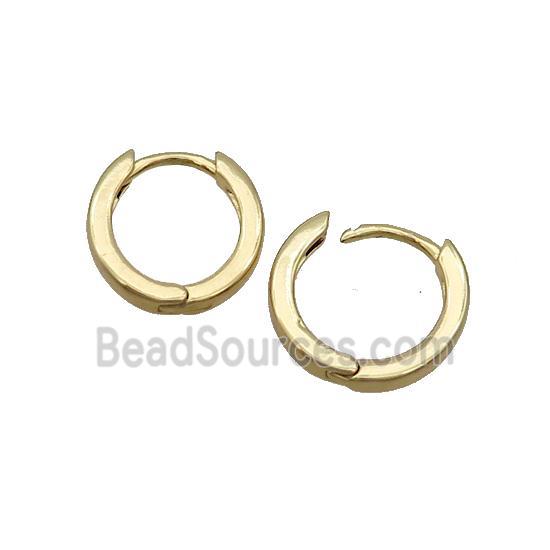 Copper Hoop Earring 18K Gold