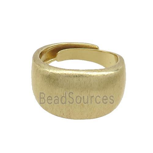 Copper Ring Adjustable Gold Plated