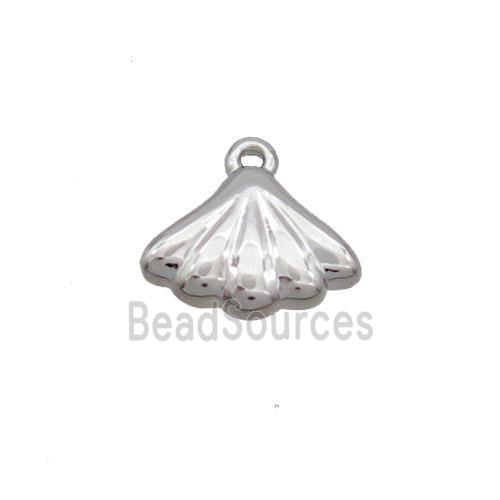 Copper Pendant Shell-Shape Platinum Plated