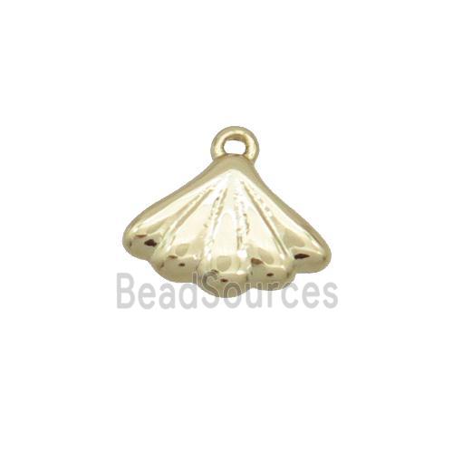 Copper Pendant Shell-Shape Gold Plated