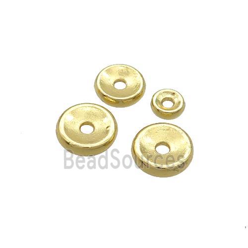 Copper Heishi Beads Gold Plated