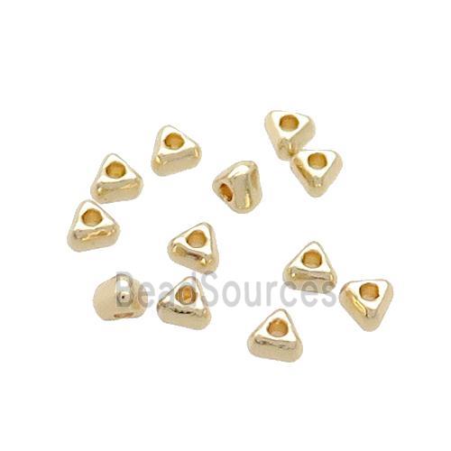 Copper Triangle Beads Gold Plated