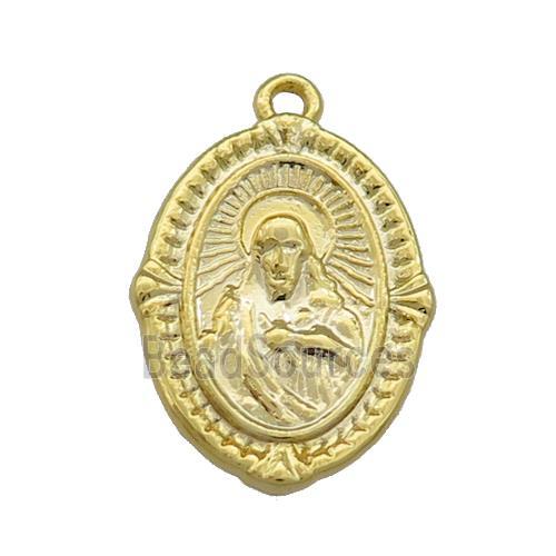 Copper Buddha Pendant Gold Plated