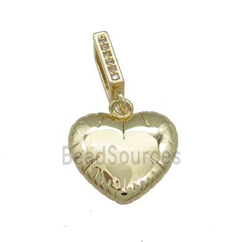 Copper Heart Pendant Gold Plated