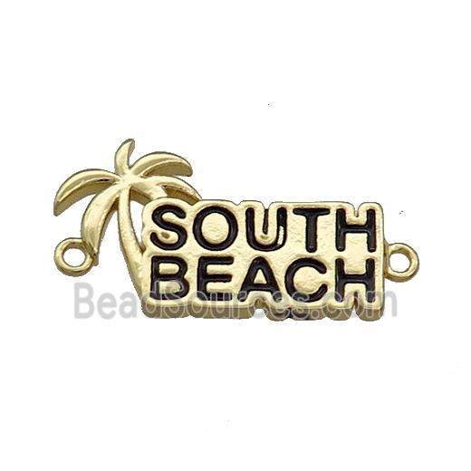 Copper Coconut Tree Connector Southbeach Gold Plated