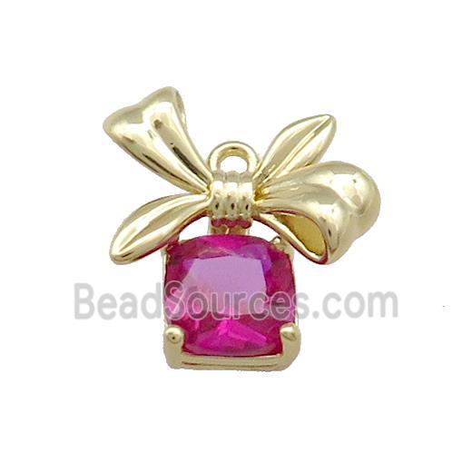 Christmas Gift Charms Gold Pendant Pave Zircon Gold Plated