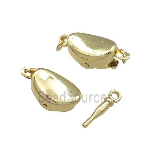 Copper Clasp Slider Gold Plated