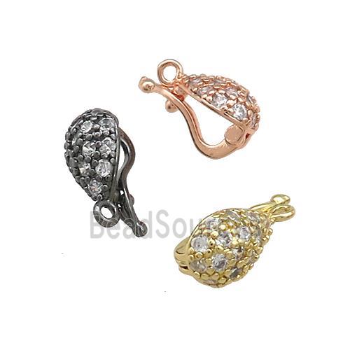 Copper Clasp Pave Zircon Mixed