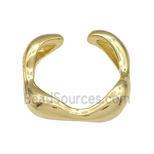 Copper Rings Gold Plated