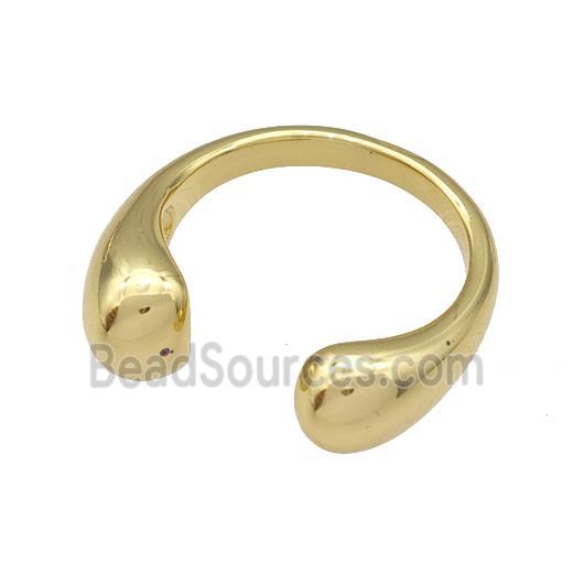 Copper Rings Gold Plated