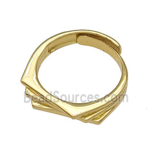 Copper Rings Gold Plated