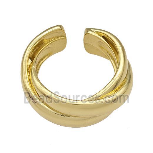 Copper Rings Gold Plated