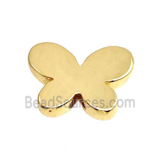 Copper Butterfly Beads Gold Plated