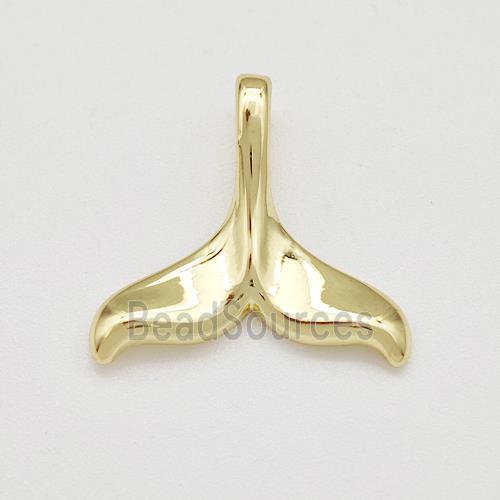 Copper Shark-tail Pendant Gold Plated