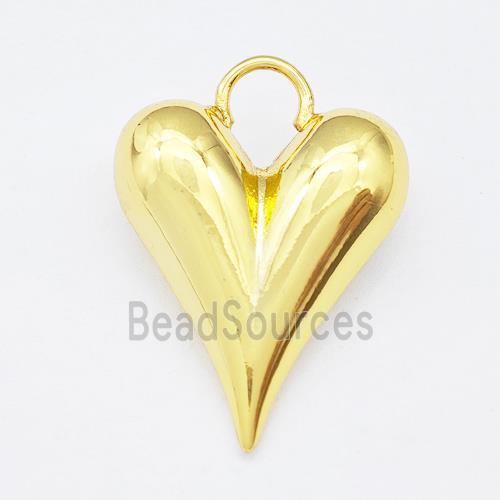 Copper Heart Pendant Gold Plated