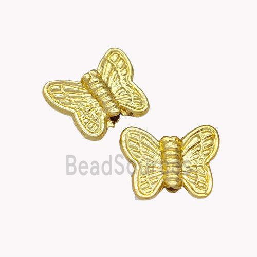 Copper Butterfly Beads Gold Plated